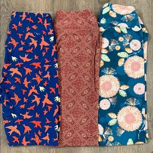 Lularoe Bundle of 3 Leggings
